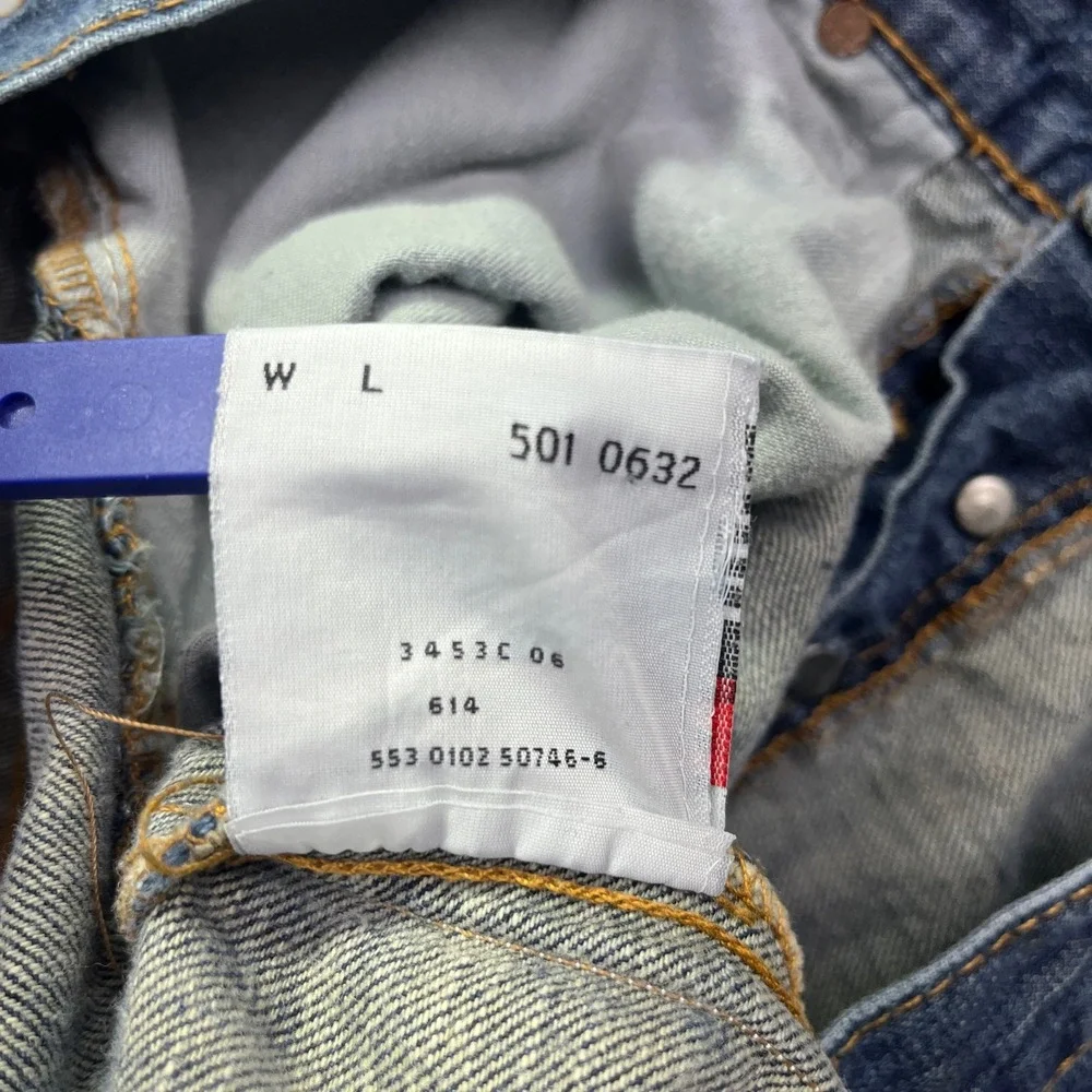 VTG Levi's 501 Button Fly Jeans Straight Leg Denim Classic Fits 39